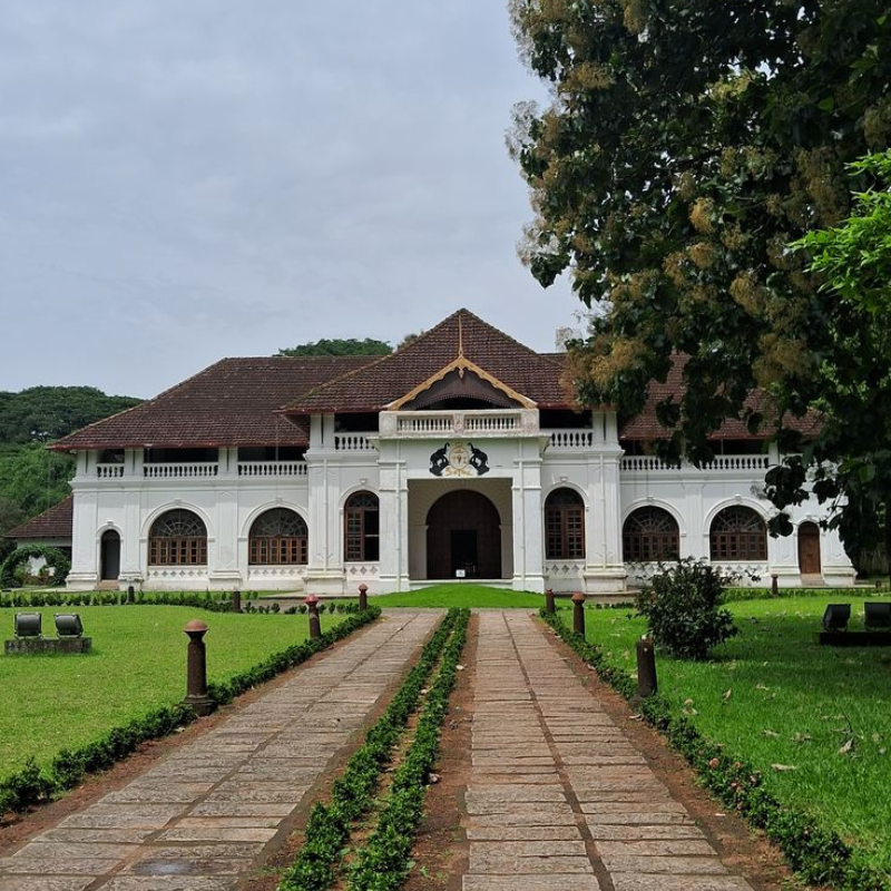 Exterior of Mattancherry Palace showing traditional Kerala architecture