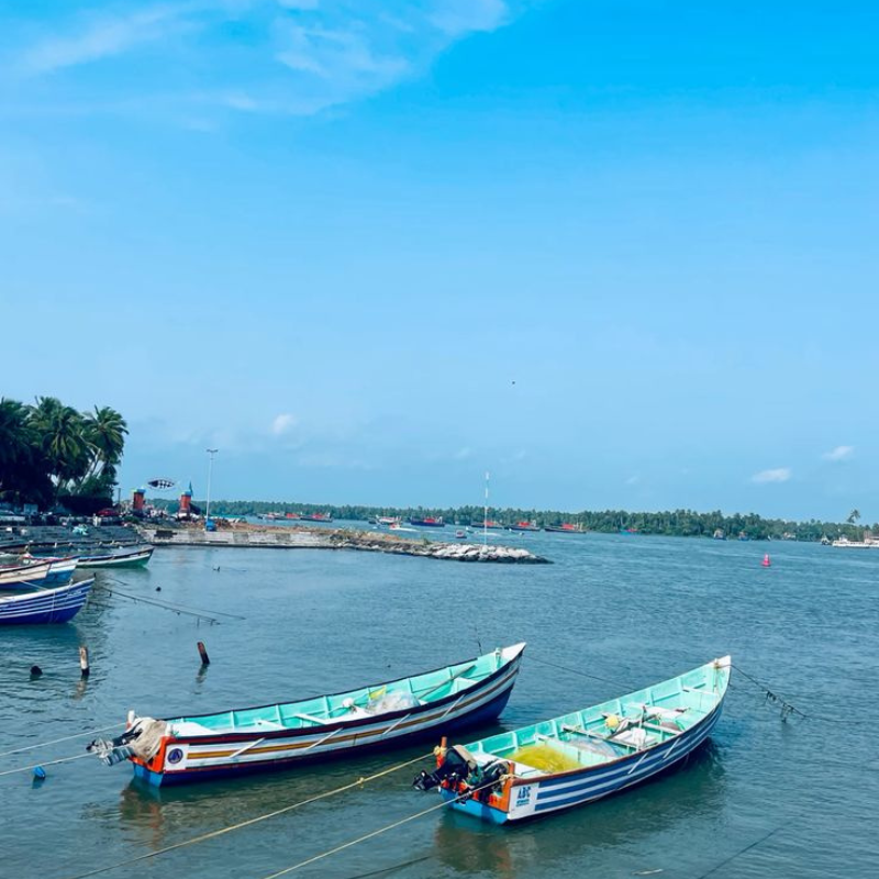 Traditional wooden Uru ship under construction at Beypore boatyard