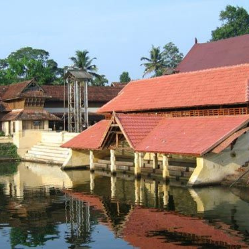 Traditional Kerala architecture of Ambalappuzha Krishna Temple