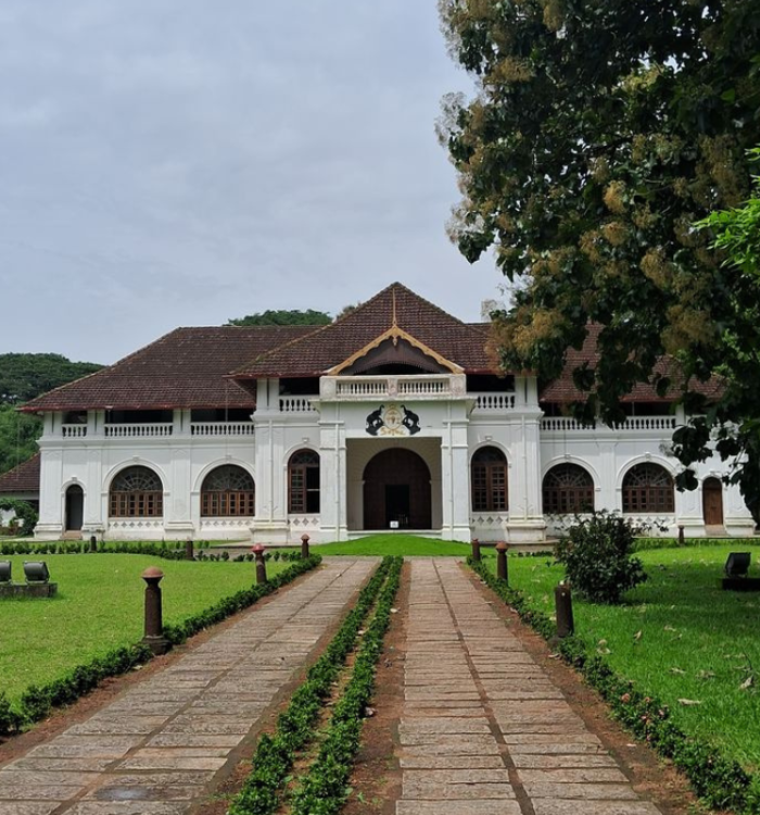 Exterior of Mattancherry Palace showing traditional Kerala architecture