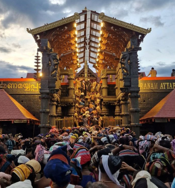 Pilgrimage center Sabarimala Sree Dharma Sastha Temple